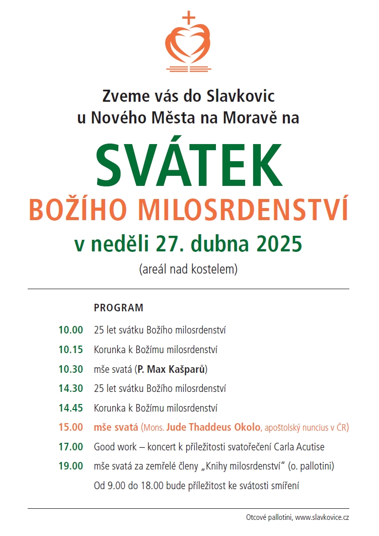 Plakát - Svátek Božího milosrdenství