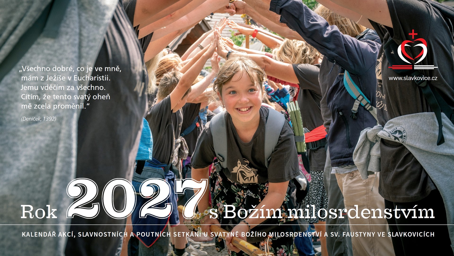 Stolní kalendář poutní svatyně Božího milosrdenství ve Slavkovicích na rok 2027
